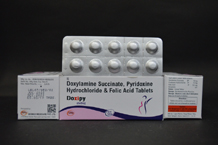 gmsbiomax pharma pcd franchise company delhi -	tablet doxylamine pyridoxine.JPG	